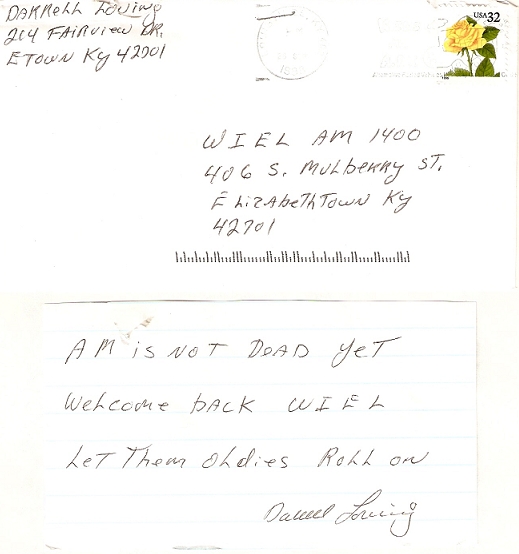 Letter to WIEL